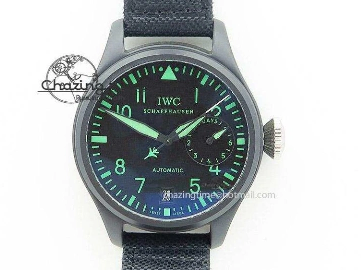 MIROTIME 0130 Classic Aquatimer Chrono IW376803 V6F 1:1 Best Edition Black Dial On SS Bracelet A 7361